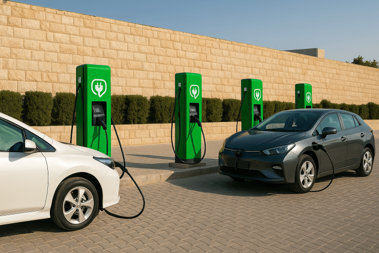 محطات شحن السيارات الكهربائية في عمان